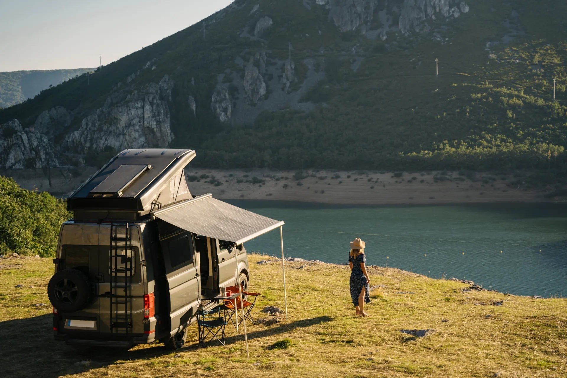 Wohnmobil mit sauberem Frischwasser auf Reisen